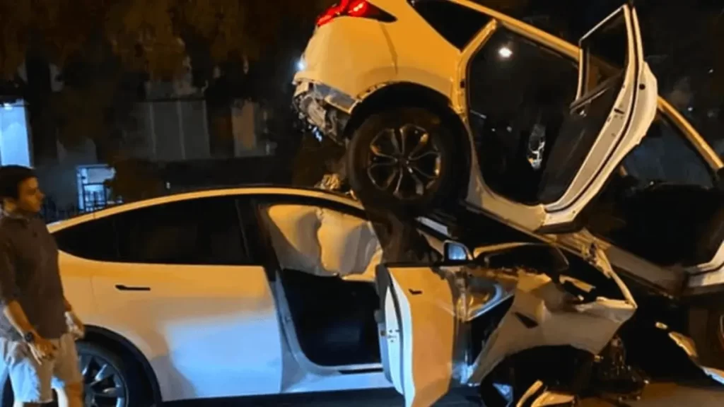 Tesla Car Crash