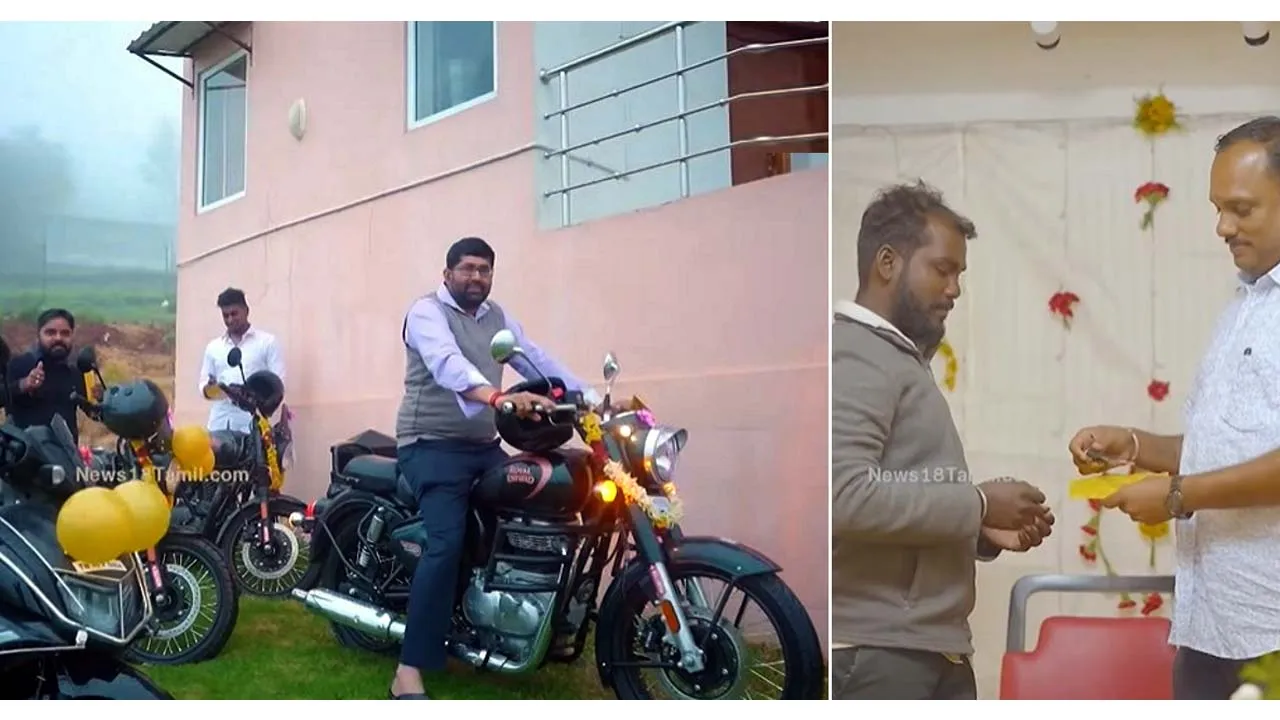 Tea Estate In Tamil Nadu Gifts Royal Enfield Bikes in Diwali